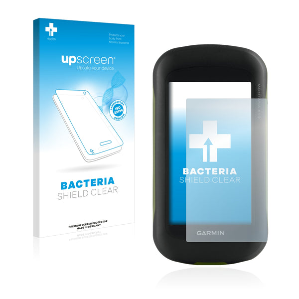 upscreen Bacteria Shield Clear Premium Antibacterial Screen Protector for Garmin Montana 610