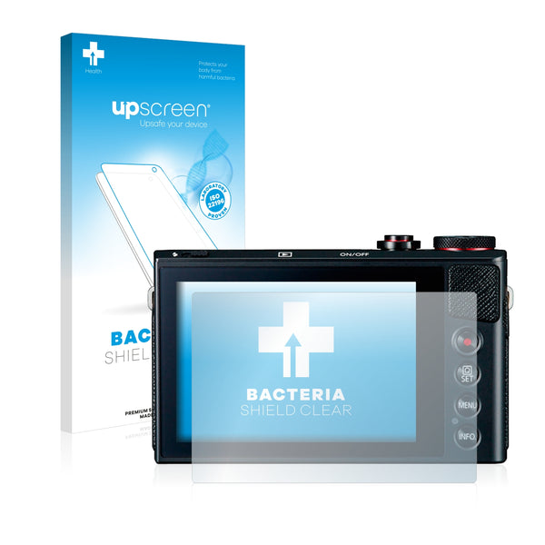 upscreen Bacteria Shield Clear Premium Antibacterial Screen Protector for Canon PowerShot G9 X