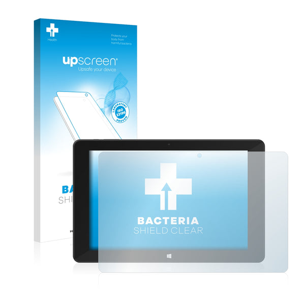 upscreen Bacteria Shield Clear Premium Antibacterial Screen Protector for TrekStor SurfTab Duo W1