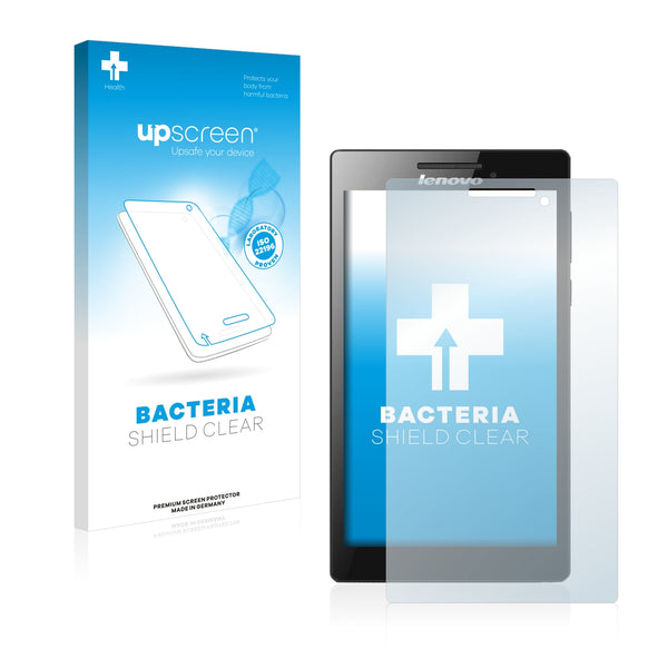 upscreen Bacteria Shield Clear Premium Antibacterial Screen Protector for Lenovo Tab2 A7-30 (Cam right)