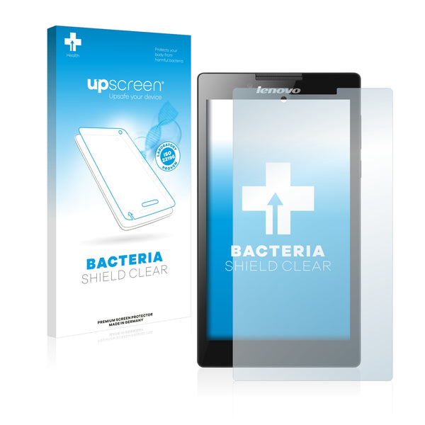 upscreen Bacteria Shield Clear Premium Antibacterial Screen Protector for Lenovo Tab2 A7-30H (Cam left)