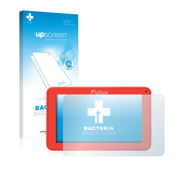 upscreen Bacteria Shield Clear Premium Antibacterial Screen Protector for Lexibook Tablet Master 2