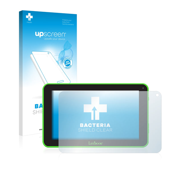 upscreen Bacteria Shield Clear Premium Antibacterial Screen Protector for Lexibook Neon 7