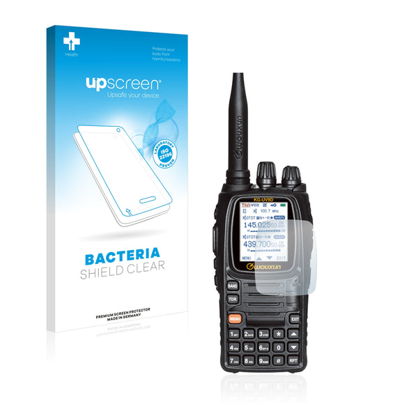 upscreen Bacteria Shield Clear Premium Antibacterial Screen Protector for Wouxun KG-UV9D 2016