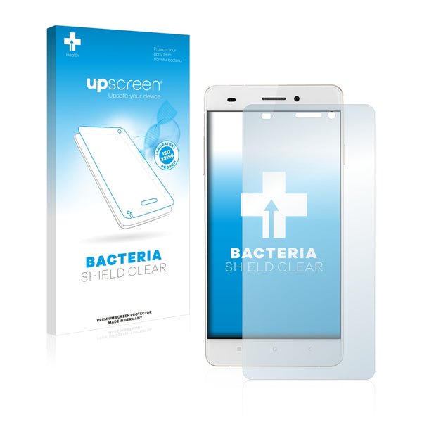 upscreen Bacteria Shield Clear Premium Antibacterial Screen Protector for Oukitel U2 (Back)