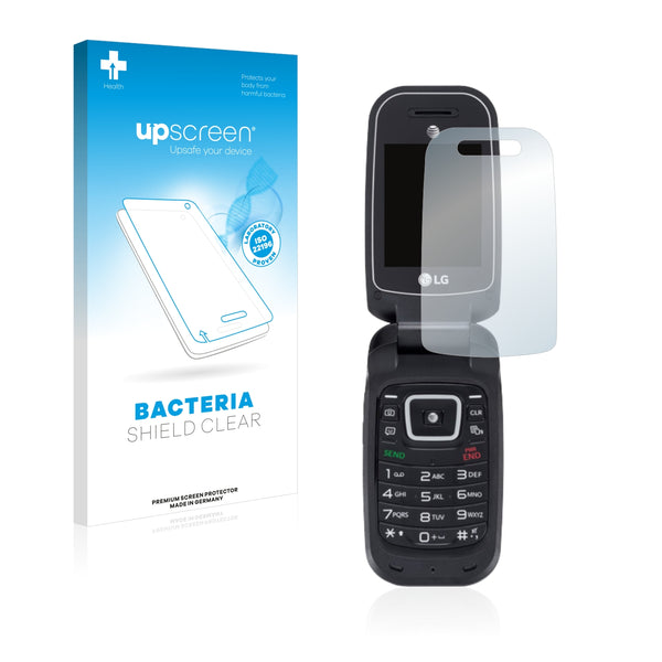 upscreen Bacteria Shield Clear Premium Antibacterial Screen Protector for LG B470