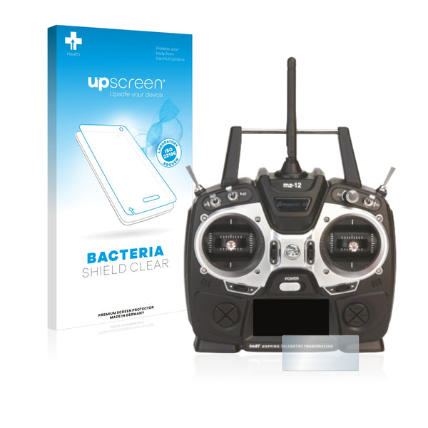 upscreen Bacteria Shield Clear Premium Antibacterial Screen Protector for Graupner MZ-12
