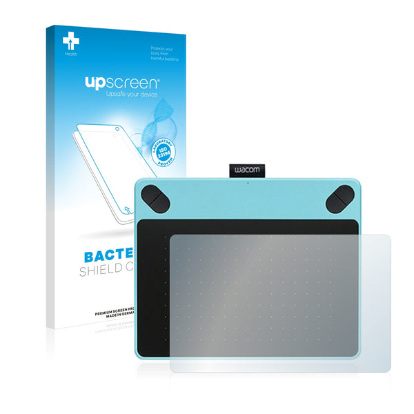 upscreen Bacteria Shield Clear Premium Antibacterial Screen Protector for Wacom Intuos Comic