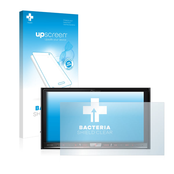 upscreen Bacteria Shield Clear Premium Antibacterial Screen Protector for Pioneer AVIC-F77DAB