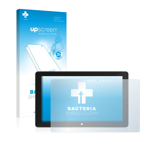 upscreen Bacteria Shield Clear Premium Antibacterial Screen Protector for TrekStor SurfTab Duo W3