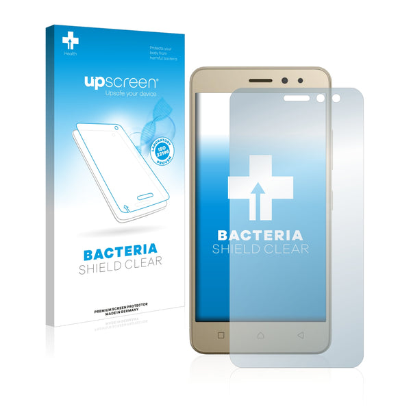 upscreen Bacteria Shield Clear Premium Antibacterial Screen Protector for Lenovo K6 (5.0)
