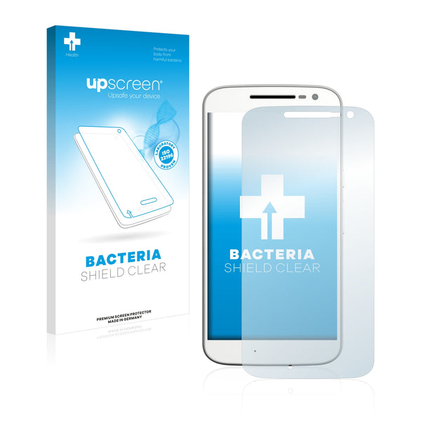 upscreen Bacteria Shield Clear Premium Antibacterial Screen Protector for Lenovo Moto G4