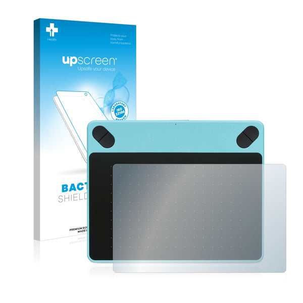 upscreen Bacteria Shield Clear Premium Antibacterial Screen Protector for Wacom Intuos Draw S CTL490DB