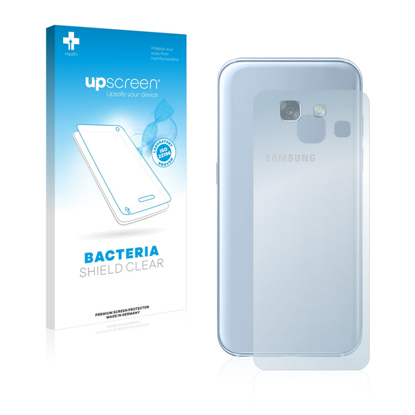 upscreen Bacteria Shield Clear Premium Antibacterial Screen Protector for Samsung Galaxy A3 2017 (Back)