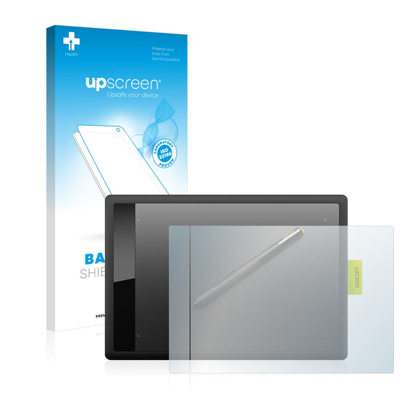upscreen Bacteria Shield Clear Premium Antibacterial Screen Protector for Wacom One m CTL-671