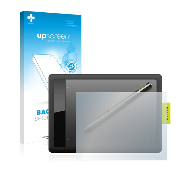 upscreen Bacteria Shield Clear Premium Antibacterial Screen Protector for Wacom One s CTL-471