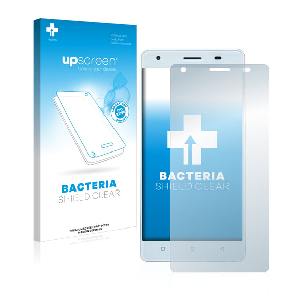 upscreen Bacteria Shield Clear Premium Antibacterial Screen Protector for Oukitel C5