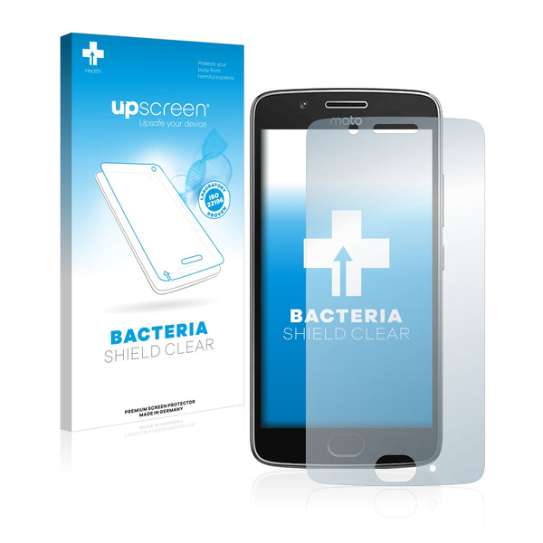 upscreen Bacteria Shield Clear Premium Antibacterial Screen Protector for Lenovo Moto G5