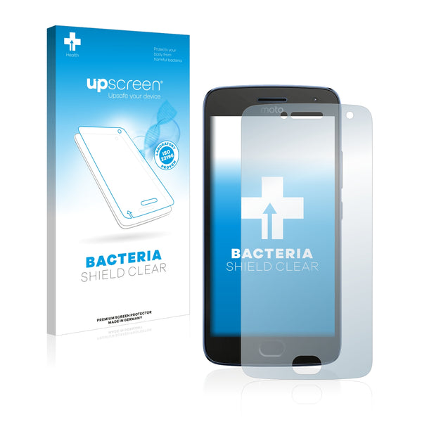 upscreen Bacteria Shield Clear Premium Antibacterial Screen Protector for Lenovo Moto G5 Plus