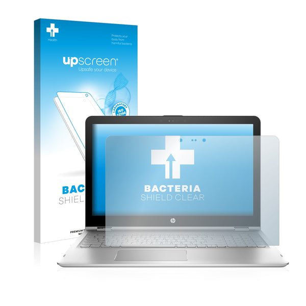 upscreen Bacteria Shield Clear Premium Antibacterial Screen Protector for HP Envy x360 15-aq101ng