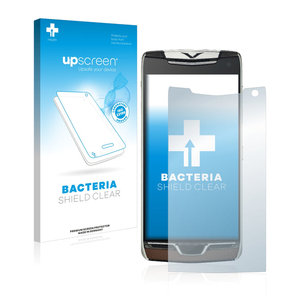 upscreen Bacteria Shield Clear Premium Antibacterial Screen Protector for Vertu Constellation (2017)