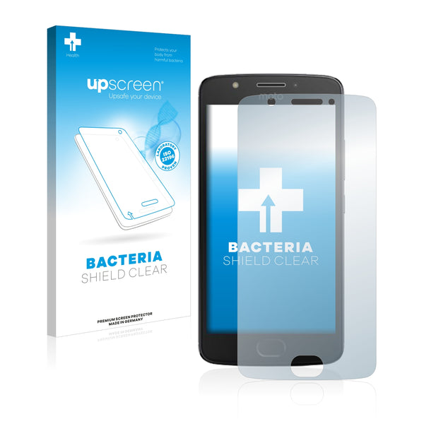 upscreen Bacteria Shield Clear Premium Antibacterial Screen Protector for Lenovo Moto E4