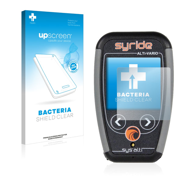 upscreen Bacteria Shield Clear Premium Antibacterial Screen Protector for Syride Sys'Alti V3