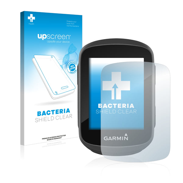 upscreen Bacteria Shield Clear Premium Antibacterial Screen Protector for Garmin Edge 130