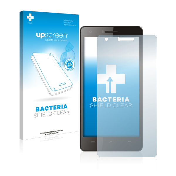 upscreen Bacteria Shield Clear Premium Antibacterial Screen Protector for Leotec Itrium Y150
