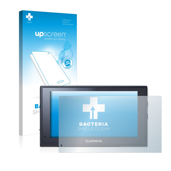 upscreen Bacteria Shield Clear Premium Antibacterial Screen Protector for Garmin fleet 670V