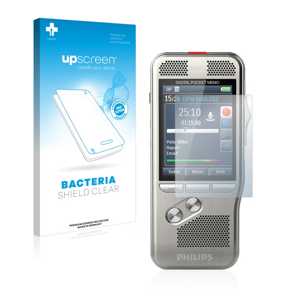 upscreen Bacteria Shield Clear Premium Antibacterial Screen Protector for Philips DPM 8000