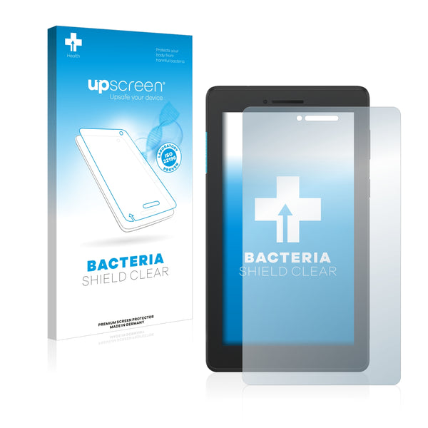 upscreen Bacteria Shield Clear Premium Antibacterial Screen Protector for Lenovo Tab E7