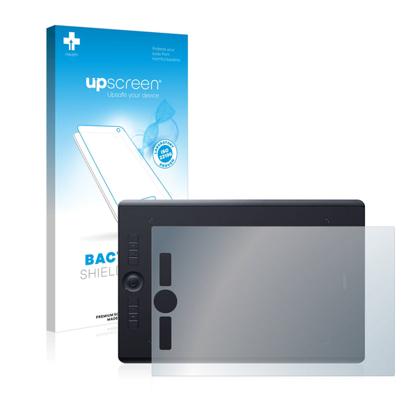 upscreen Bacteria Shield Clear Premium Antibacterial Screen Protector for Wacom Intuos Pro L