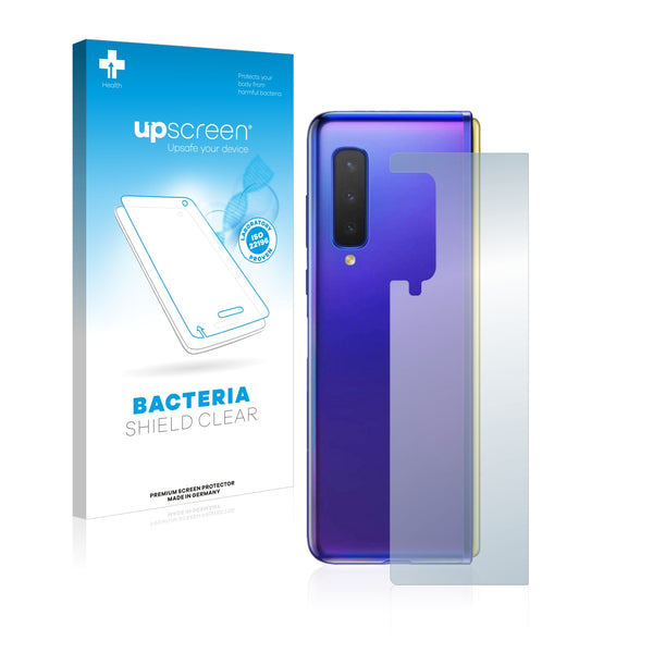 upscreen Bacteria Shield Clear Premium Antibacterial Screen Protector for Samsung Galaxy Fold (Back)
