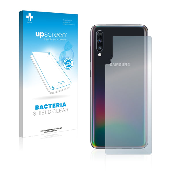 upscreen Bacteria Shield Clear Premium Antibacterial Screen Protector for Samsung Galaxy A70 (Back)