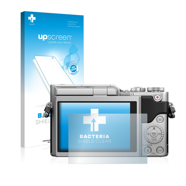 upscreen Bacteria Shield Clear Premium Antibacterial Screen Protector for Panasonic Lumix DC-GX880