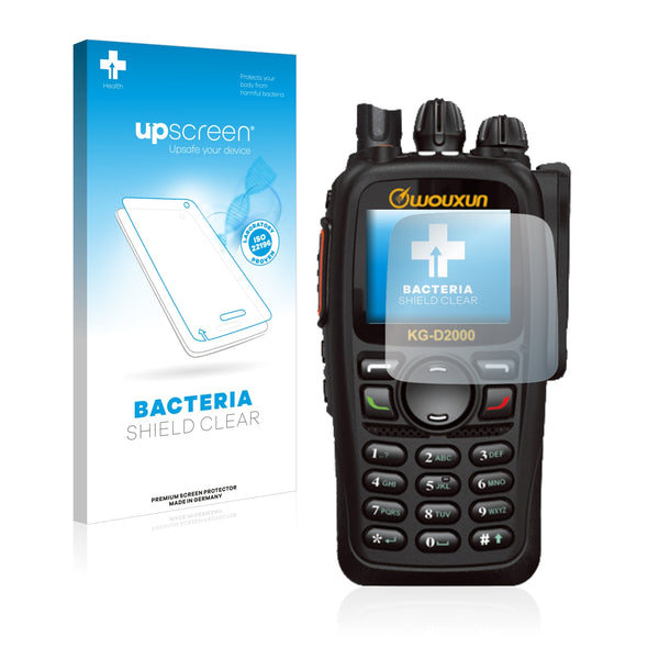upscreen Bacteria Shield Clear Premium Antibacterial Screen Protector for Wouxun KG-D2000