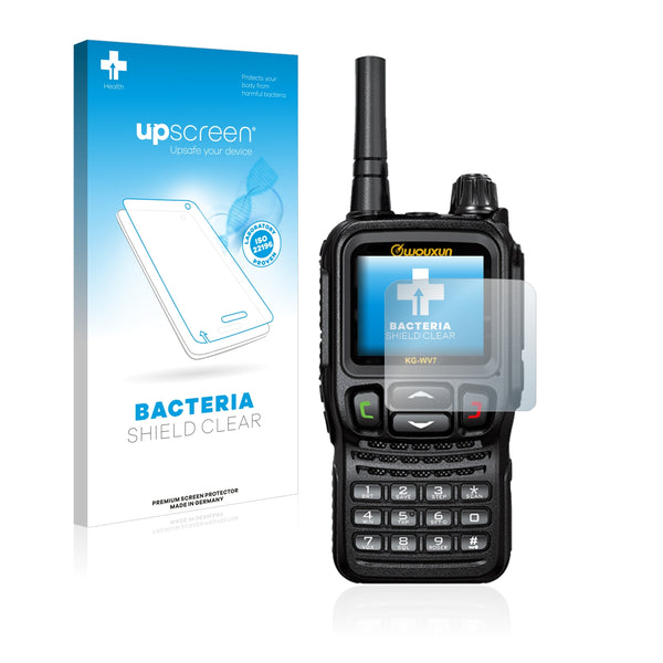 upscreen Bacteria Shield Clear Premium Antibacterial Screen Protector for Wouxun KG-WV7