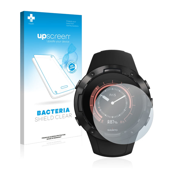 upscreen Bacteria Shield Clear Premium Antibacterial Screen Protector for Suunto 5