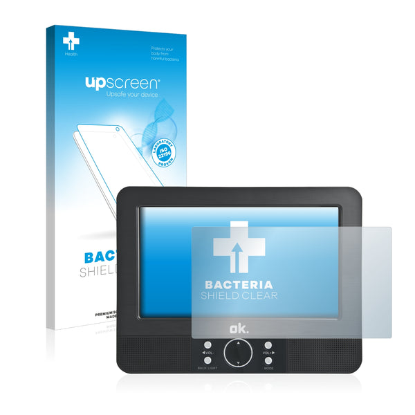 upscreen Bacteria Shield Clear Premium Antibacterial Screen Protector for Lenco DVP-939