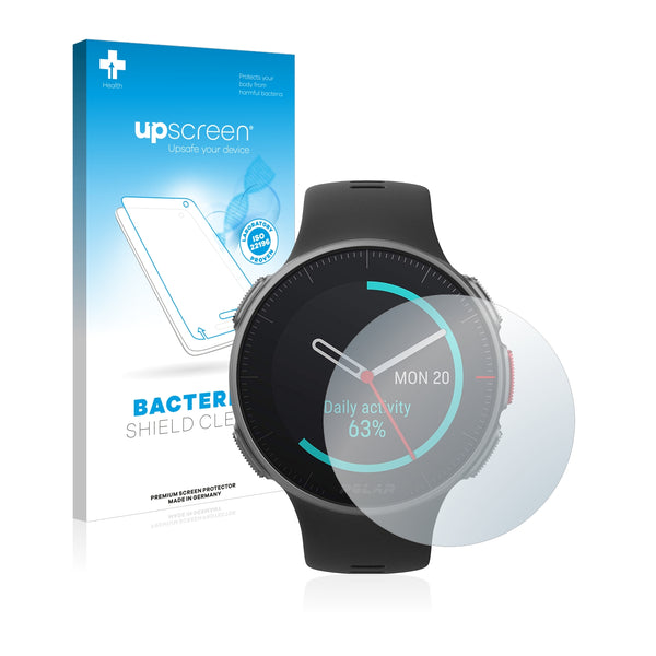 upscreen Bacteria Shield Clear Premium Antibacterial Screen Protector for Polar Vantage V Titan