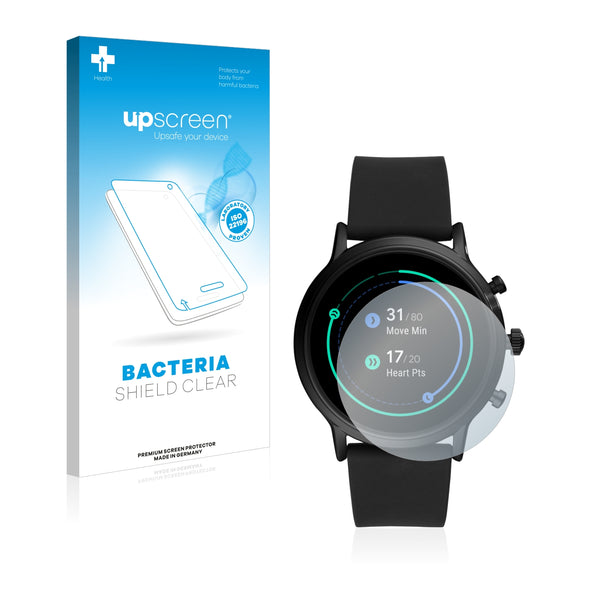 upscreen Bacteria Shield Clear Premium Antibacterial Screen Protector for Fossil The Carlyle HR (5.Gen)