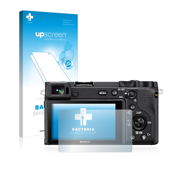 upscreen Bacteria Shield Clear Premium Antibacterial Screen Protector for Sony Alpha 6600