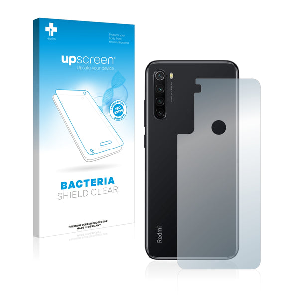 upscreen Bacteria Shield Clear Premium Antibacterial Screen Protector for Xiaomi Redmi Note 8 (Back)