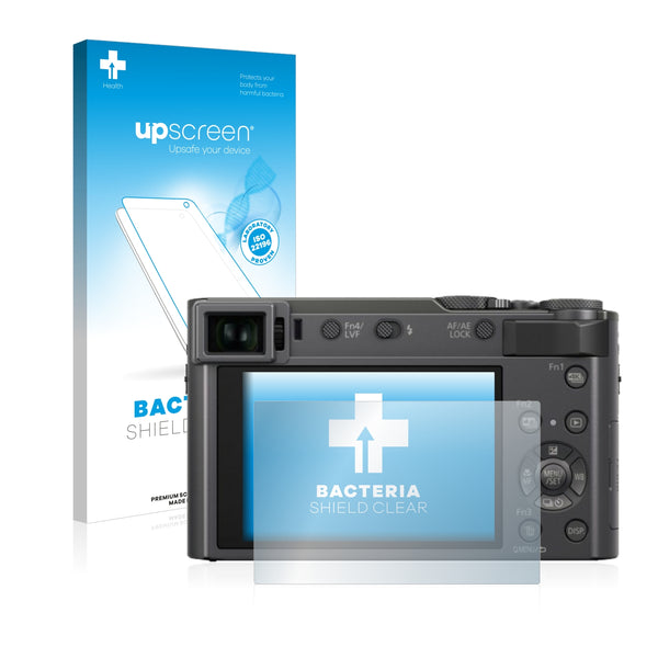 upscreen Bacteria Shield Clear Premium Antibacterial Screen Protector for Panasonic Lumix DC-TZ200