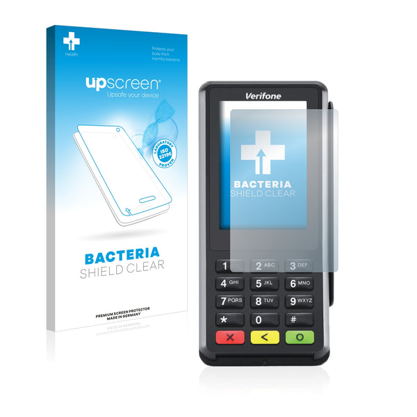 upscreen Bacteria Shield Clear Premium Antibacterial Screen Protector for Verifone P400