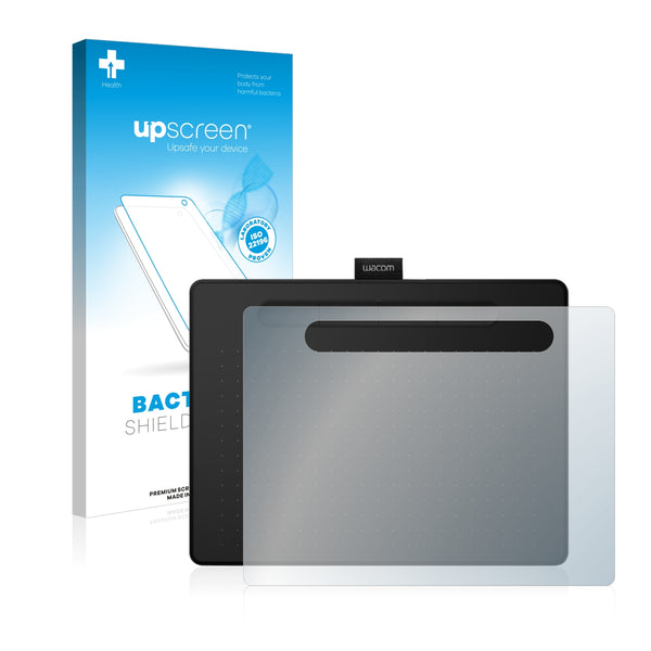 upscreen Bacteria Shield Clear Premium Antibacterial Screen Protector for Wacom Intuos M