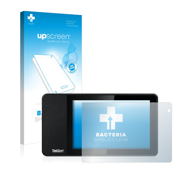 upscreen Bacteria Shield Clear Premium Antibacterial Screen Protector for Lenovo ThinkSmart View