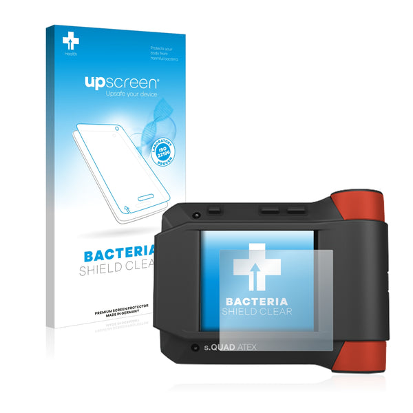 upscreen Bacteria Shield Clear Premium Antibacterial Screen Protector for Swissphone s.Quad Atex