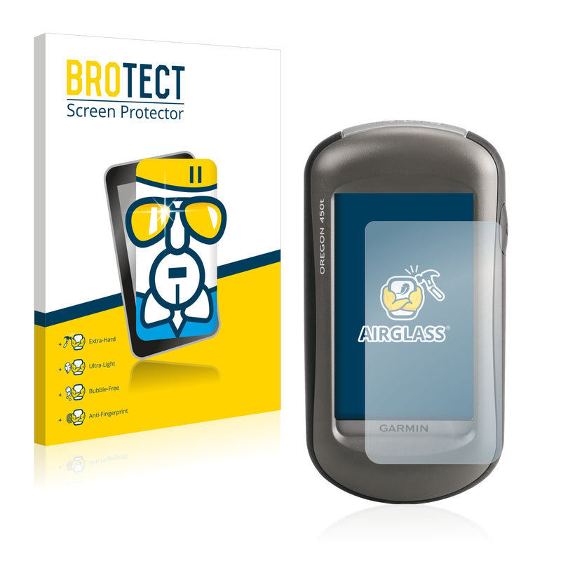 BROTECT AirGlass Glass Screen Protector for Garmin Oregon 450t